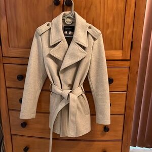 Banana Republic Cream Trench Coat with Belt